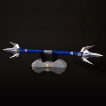 Power Rangers Lighting Collection Blue Power Lance Arrives from Hasbro 