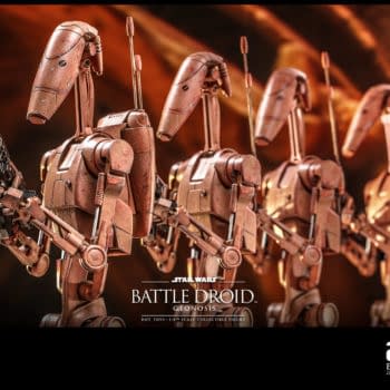 Star Wars Battle of Geonosis Battle Droid Deploys at Hot Toys