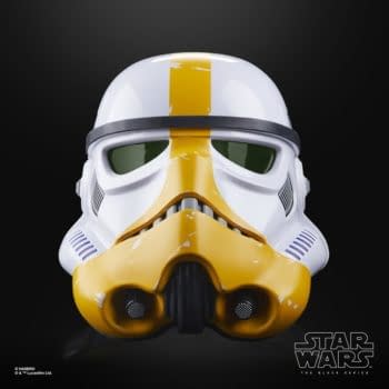 Star Wars Mandalorian Artillery Stormtrooper Helmet Arrives from Hasbro 