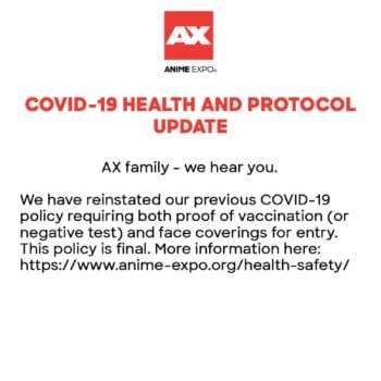 Anime Expo 2022 Reinstates COVID Vaccine and Test Requirements