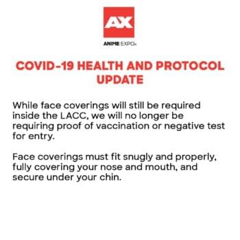Anime Expo 2022 Lifts COVID Vaccine Requirements, Sparks Fan Alarm