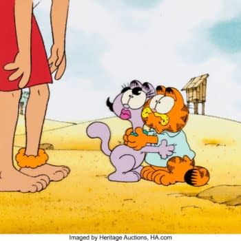 Garfield in Paradise Production Cel Hits Auction Today