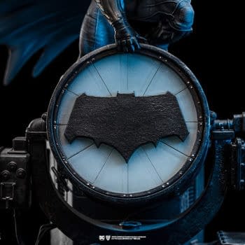 Batfleck is Back as New Batman on Batsignal Statue Hits Iron Studios 