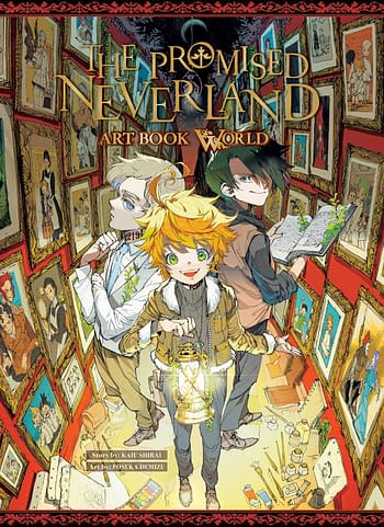 Cover image for PROMISED NEVERLAND ART BOOK WORLD HC