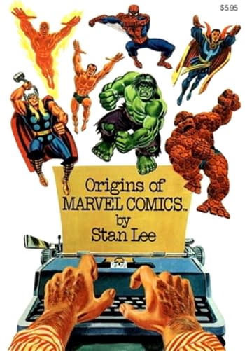 Cover of John Romita Sr Origins of Marvel Comics up for auction