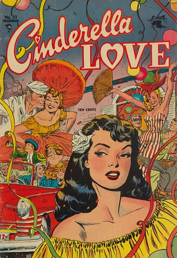 Cinderella Love #25, St. John, 1954), cover by Matt Baker.