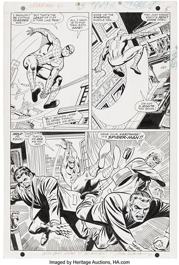John Romita Sr. Don Heck Mike Esposito as_Mickey Demeo Amazing Spider-Man 61 Story Page 4 Original Art Marvel 1968