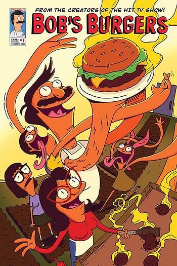 The cover to Bob's Burgers #1 from Dynamite Entertainment.