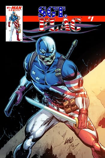 Rob Liefeld Draws Simon N. Kirby As Sgt Flag #1 For Kickstarter