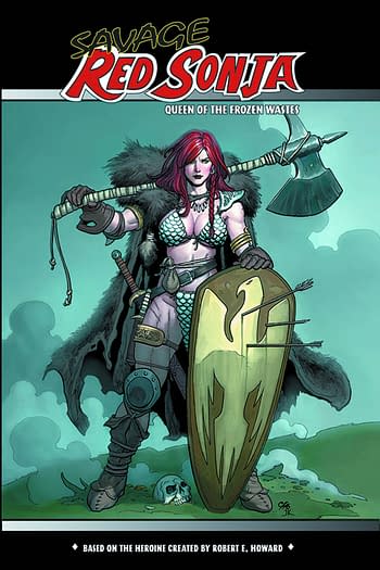Cover image for SAVAGE RED SONJA QUEEN O/T FROZEN WASTES TP VOL 01 REG CVR (
