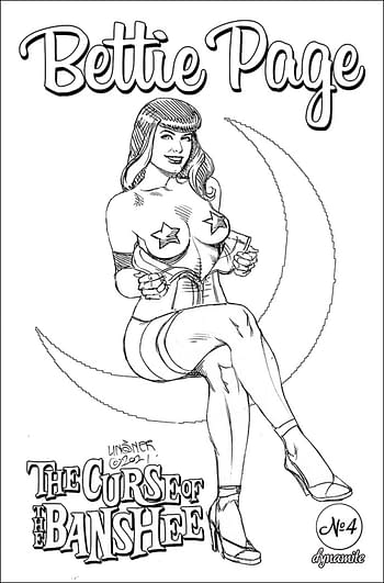 Cover image for BETTIE PAGE & CURSE OF THE BANSHEE #4 CVR H 25 COPY INCV LIN