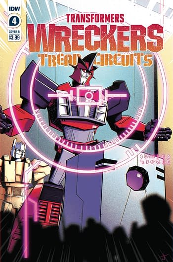 Cover image for TRANSFORMERS WRECKERS TREAD & CIRCUITS #4 (OF 4) CVR B BURCH