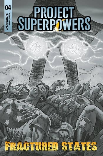 Cover image for PROJECT SUPERPOWERS FRACTURED STATES #4 CVR G 15 COPY INCV K