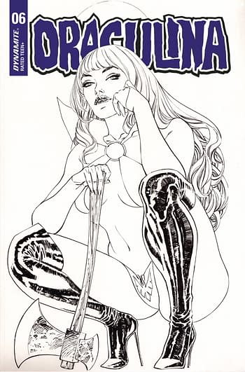 Cover image for DRACULINA #6 CVR G 20 COPY INCV MARCH B&W