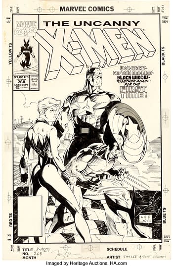 LITG: X-Men art by Jim Lee from Heritage Auctions..