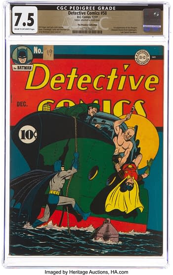 Detective Comics #58 The Promise Collection Pedigree (DC, 1941) CGC VF- 7.5 Cream to off-white pages