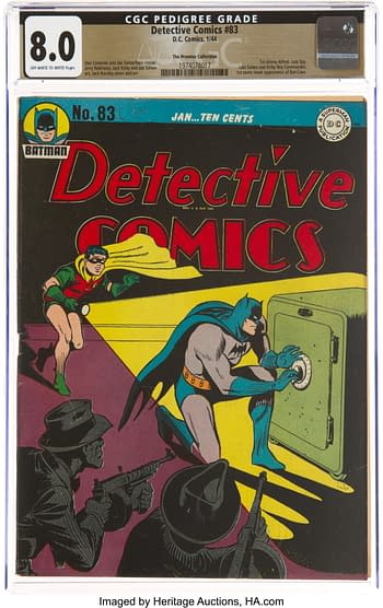 Detective Comics #83 The Promise Collection Pedigree (DC, 1944) CGC VF 8.0 Off-white to white pages