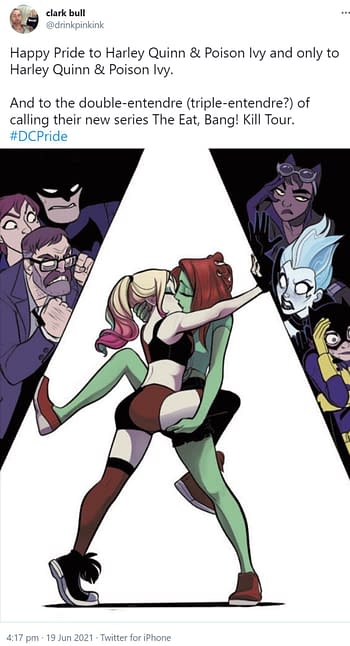 DC Comics Confirms Harley Quinn & Poison Ivy Go Down On Each Other