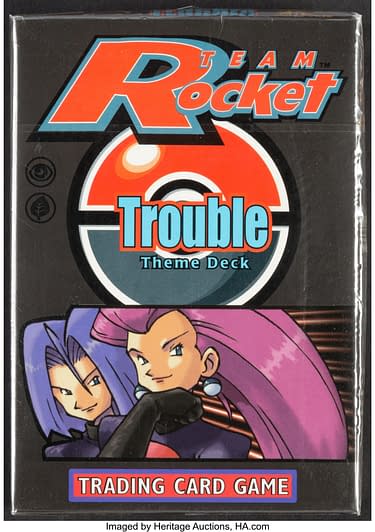 RARE Pokemon TCG TEAM ROCKET  " TROUBLE " Theme Deck FACTORY SEALED 1999 