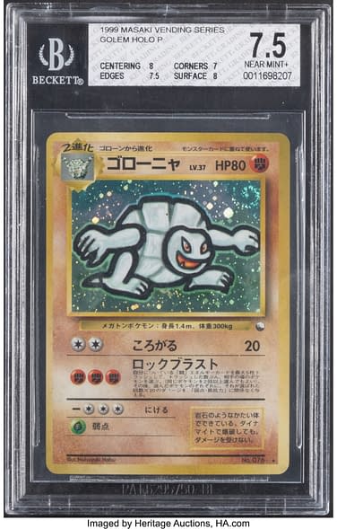 Pokemon Tcg Masaki Campaign Promo Golem For Auction At Heritage