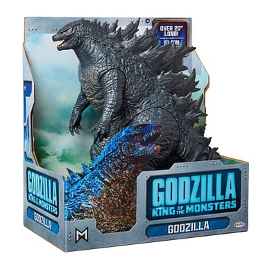 godzilla toy with blue fire