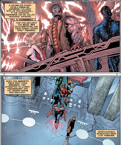 The Return Of The Metal Men Justice League In Justice League 37 For About A Panel Spoilers