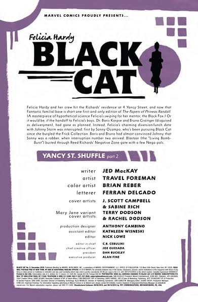 BLACK CAT #5 MARVEL COMICS AUG190954