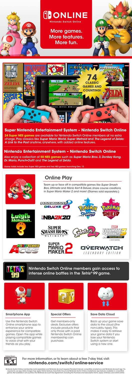 nintendo switch online what do you get
