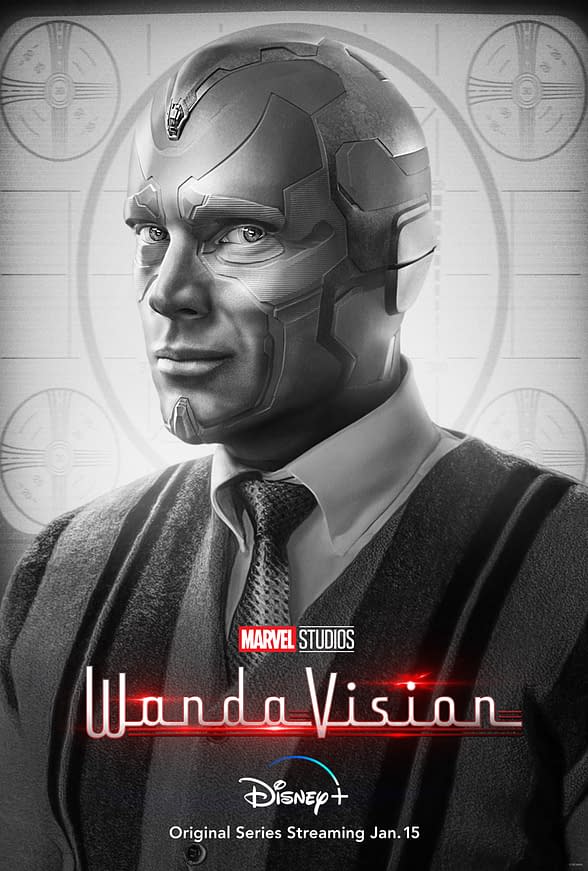 WandaVision is releasing character profile key art. (Image: TWDC) WandaVision Poster Key Art Welcomes Viewers to Vision-ary New Era