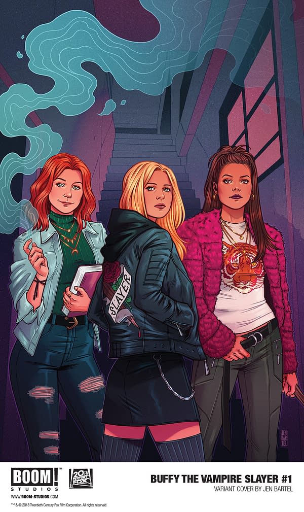 2 Covers for Buffy the Vampire Slayer #1 and #2 by Jen Bartel and Ryan Inzana