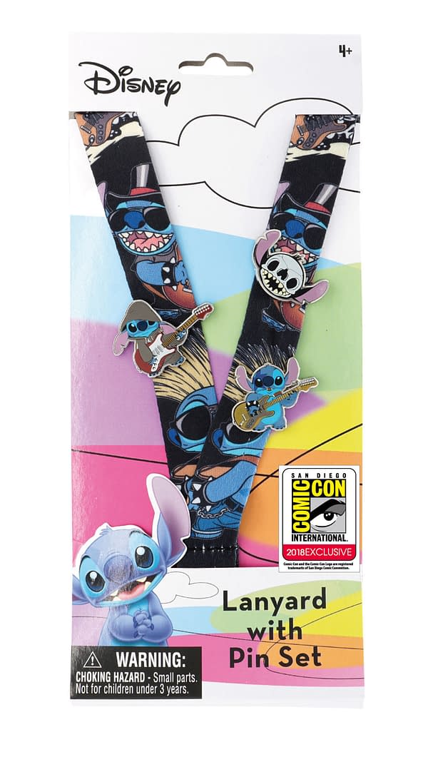 MOnogram SDCC Exclusive Lilo and Stitch Lanyard and Pin Set