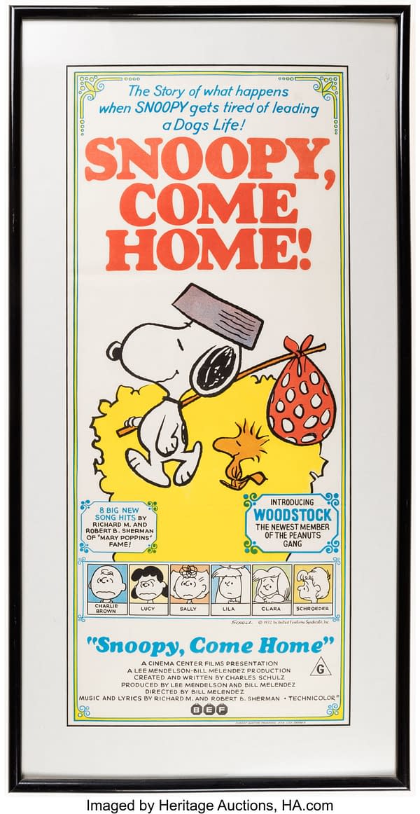 Snoopy, Come Home! Australian Daybill Movie Poster. Credit: Heritage Auctions