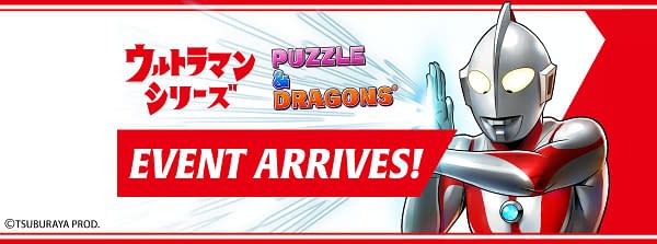 Ultraman arrives in Puzzle & Dragons, courtesy of GungHo Online Entertainment.