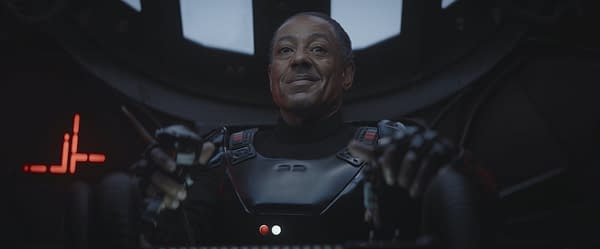 Giancarlo Esposito as Moff Gideon in The Mandalorian. Image courtesy of Lucasfilm