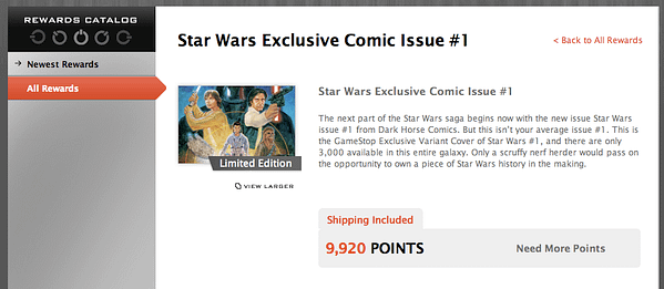 Speculator Corner: Star Wars #1 And GameStop