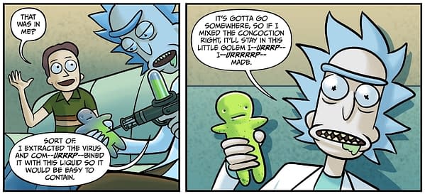 The Final Issue Of Rick & Morty #60 Takes On a Sentient Coronavirus
