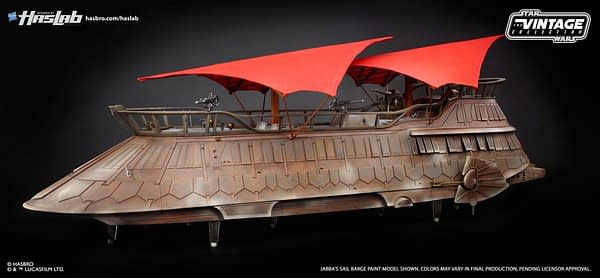 Haslab's Star Wars Vintage Collection Jabba's Sail Barge Reaches Funding Goal