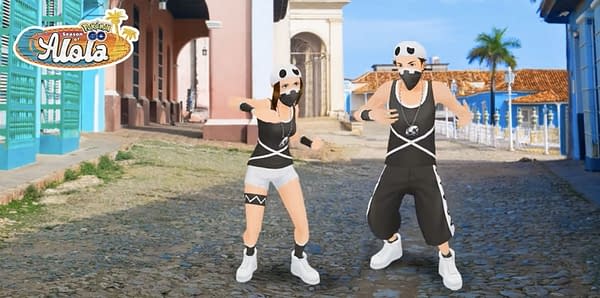 Team Skull avatar items in Pokémon GO. Credit: Niantic