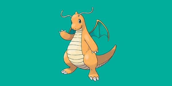 Spotlight image for Dragonite, a Pokémon that can now be defeated by solo trainers in Pokémon GO. Credit: The Pokémon Company
