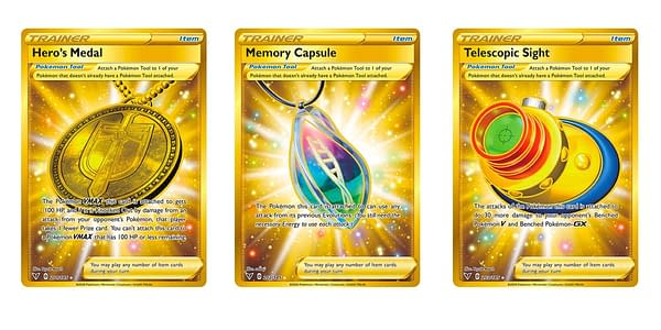 The Gold Secret Rare Cards Of Pokémon TCG: Vivid Voltage