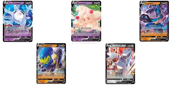 Pokémon V Cards of Champion's Path. Credit: Pokémon TCG