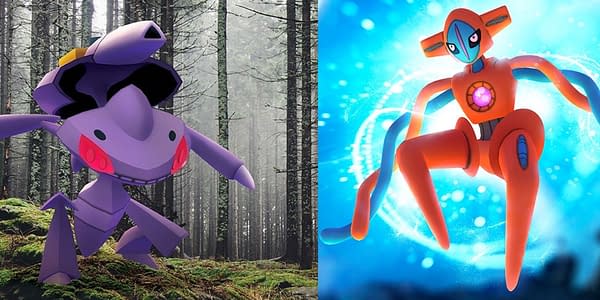 Genesect and Deoxys in Pokémon GO. Credit: Niantic