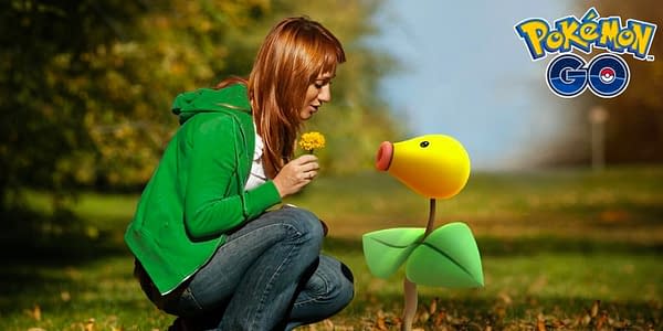 A trainer and her Weedle in Pokémon GO. Credit: Niantic