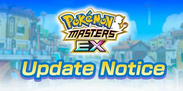 Pokémon Masters EX update notice. Credit: DeNA