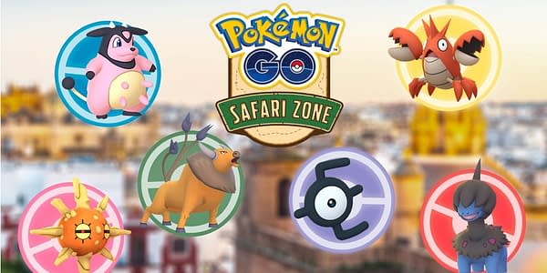 Safari Zone graphic in Pokémon GO. Credit: Niantic Safari Zone graphic in Pokémon GO. Credit: Niantic
