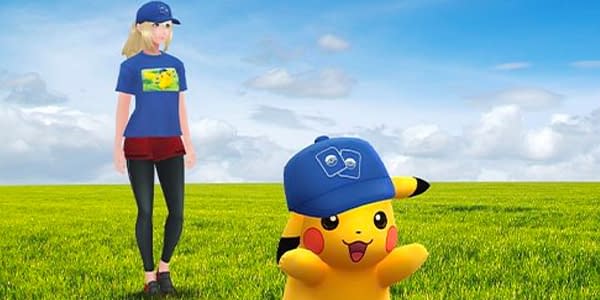 TCG Hat Pikachu in Pokémon GO.  Credit: Niantic