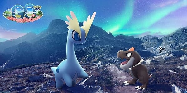 Amaura & Tyrunt in Pokémon GO. Credit: Niantic