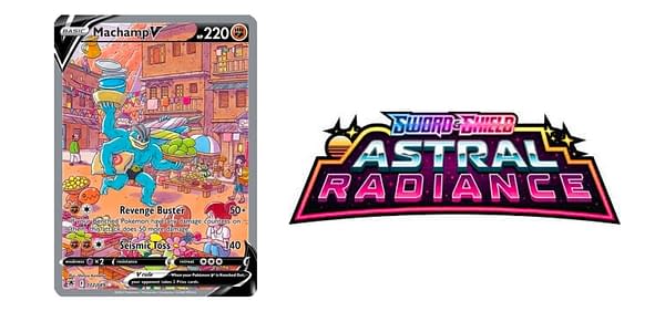 Astral Radiance chase card and logo. Credit: Pokémon TCG