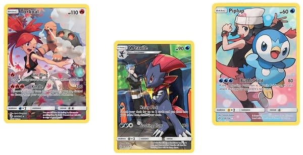 The Secret Rare Character Cards of Cosmic Eclipse. Credit: Pokémon TCG The Secret Rare Character Cards of Cosmic Eclipse. Credit: Pokémon TCG