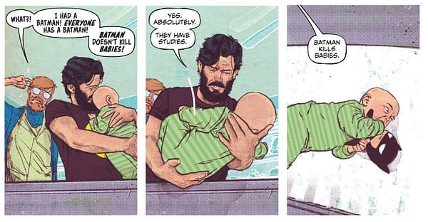 Tom King Writes That Batman Kills Babies (Mister Miracle #8)